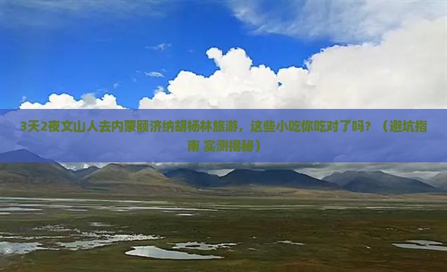 文山去内蒙额济纳胡杨林旅游小吃