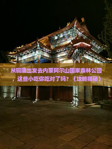 铜陵去内蒙阿尔山国家森林公园旅游小吃