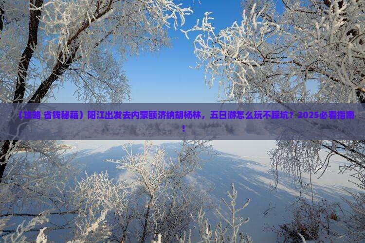 阳江去内蒙额济纳胡杨林五日游