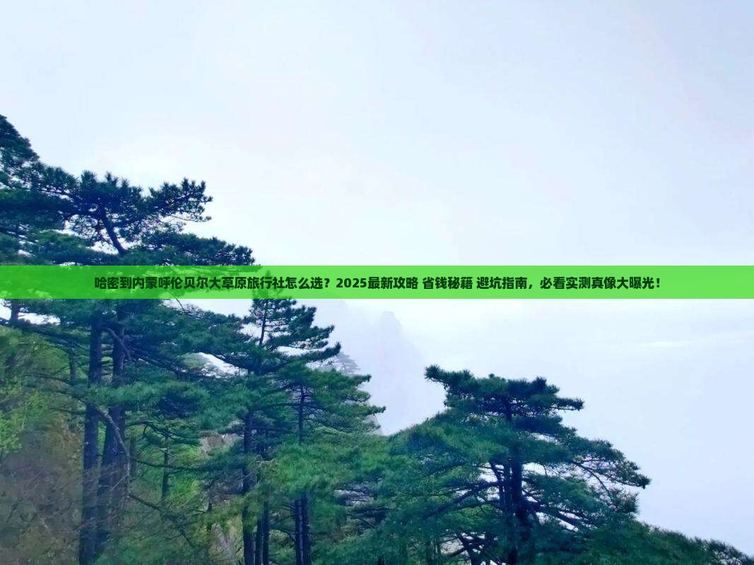 哈密到内蒙呼伦贝尔大草原旅行社