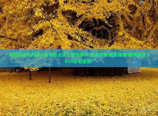 克拉玛依到内蒙大召寺哪里玩