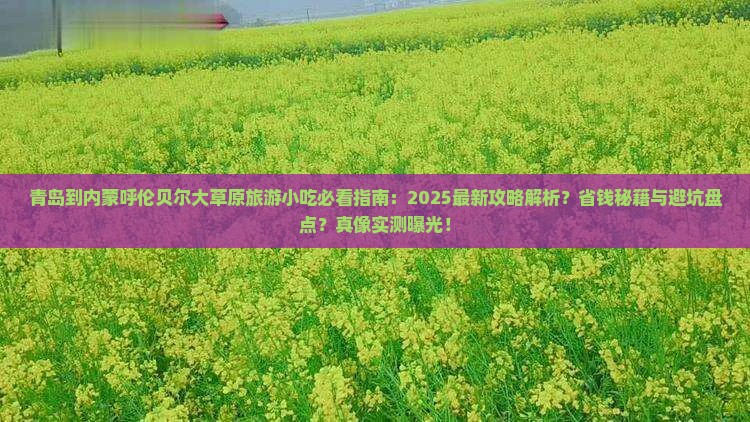 青岛到内蒙呼伦贝尔大草原旅游小吃