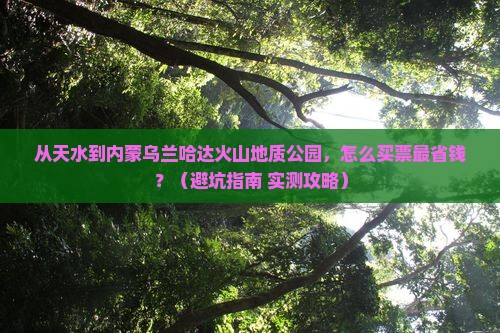 天水去内蒙乌兰哈达火山地质公园门票