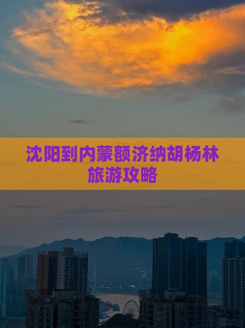 沈阳到内蒙额济纳胡杨林旅行社