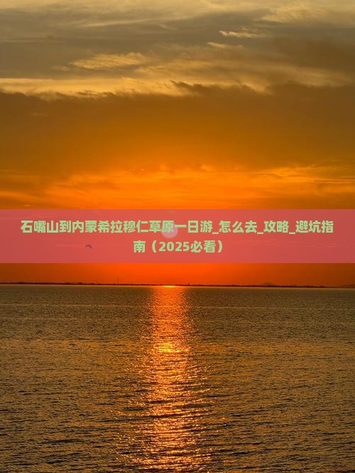 石嘴山到内蒙希拉穆仁草原一日游