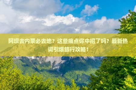 阿坝去内蒙必去地