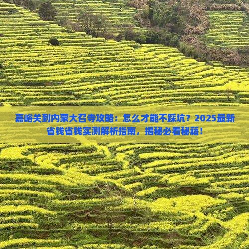 嘉峪关到内蒙大召寺攻略