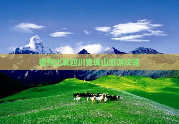 德州去四川青城山攻略