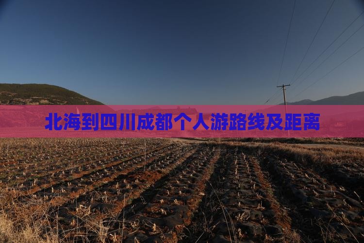 北海到四川成都个人游