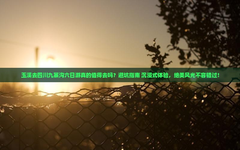 玉溪去四川九寨沟六日游