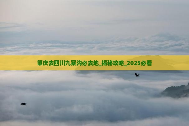 肇庆去四川九寨沟必去地 肇庆去四川九寨沟必去地