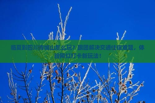 临夏到四川青城山团体旅游