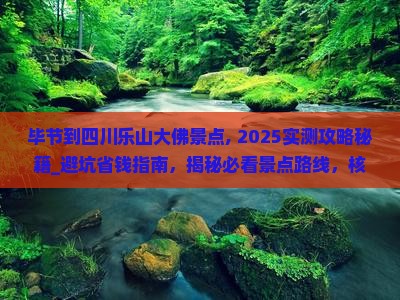 毕节到四川乐山大佛景点