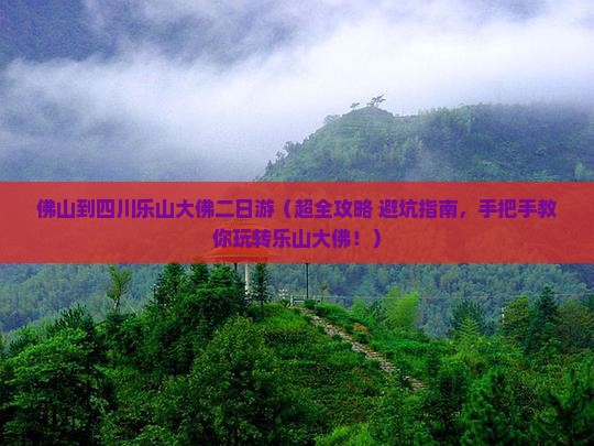 佛山到四川乐山大佛二日游
