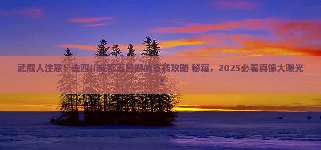 武威去四川成都五日游