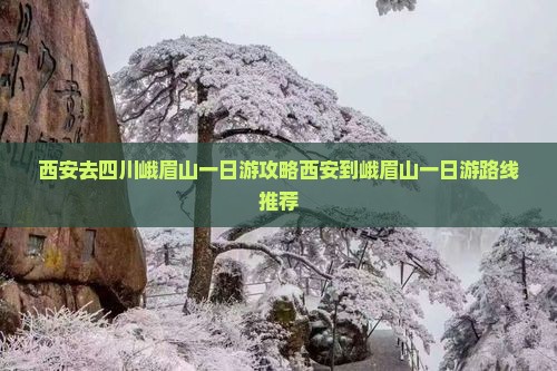 西安去四川峨眉山一日