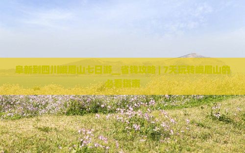 阜新到四川峨眉山七日游
