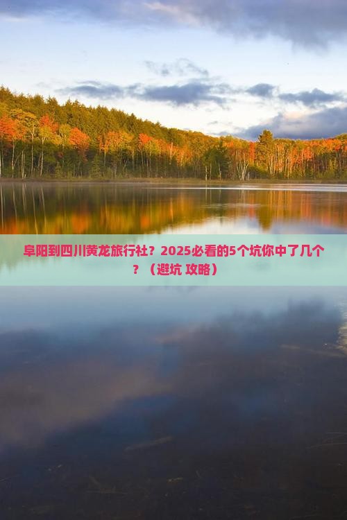 阜阳到四川黄龙旅行社