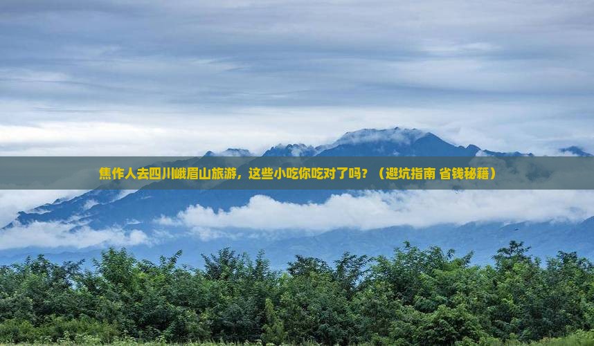 焦作去四川峨眉山旅游小吃