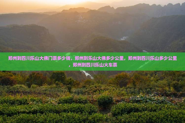 郑州到四川乐山大佛门票