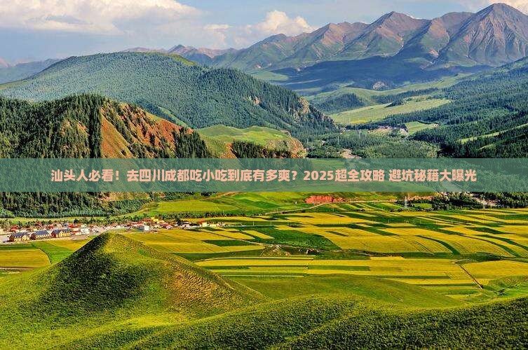 汕头去四川成都旅游小吃