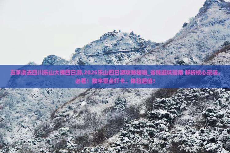 五家渠去四川乐山大佛四日游