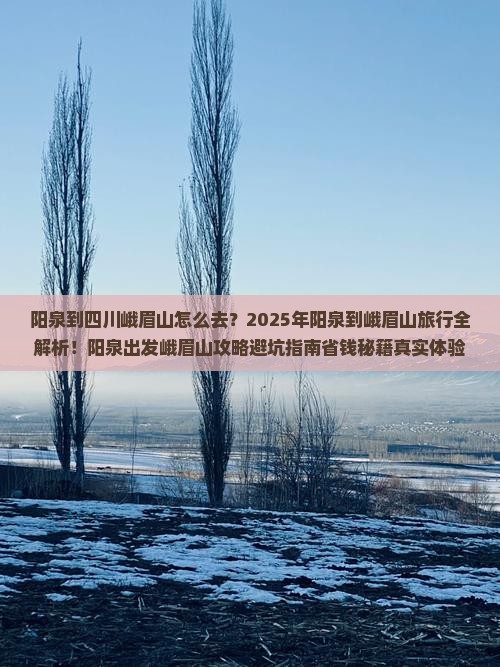 阳泉到四川峨眉山旅行社