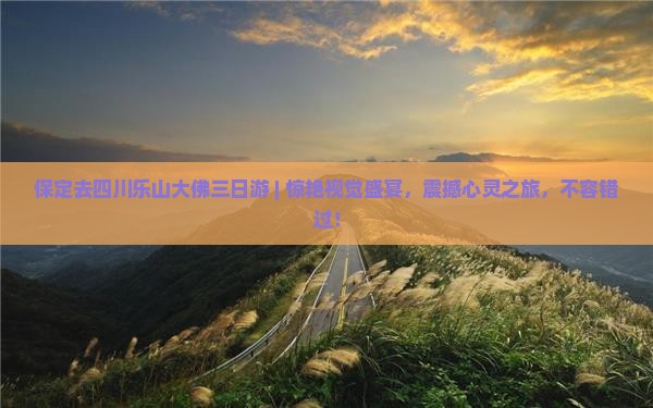 保定去四川乐山大佛三日游