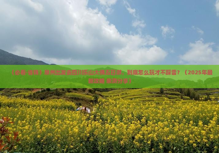泉州去四川乐山大佛五日游