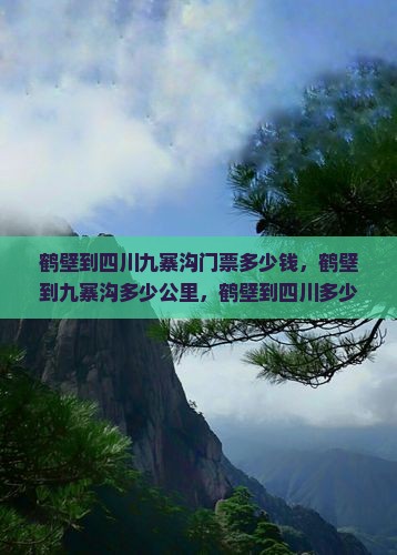 鹤壁到四川九寨沟门票