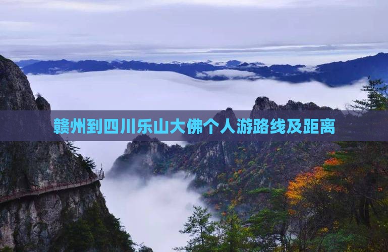 赣州到四川乐山大佛个人游