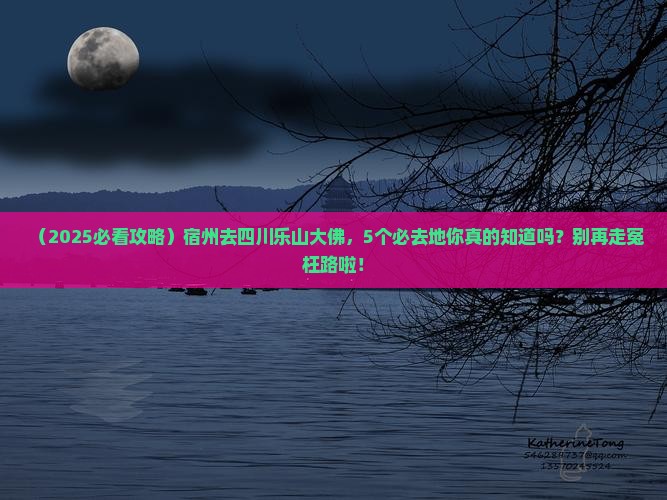 宿州去四川乐山大佛必去地