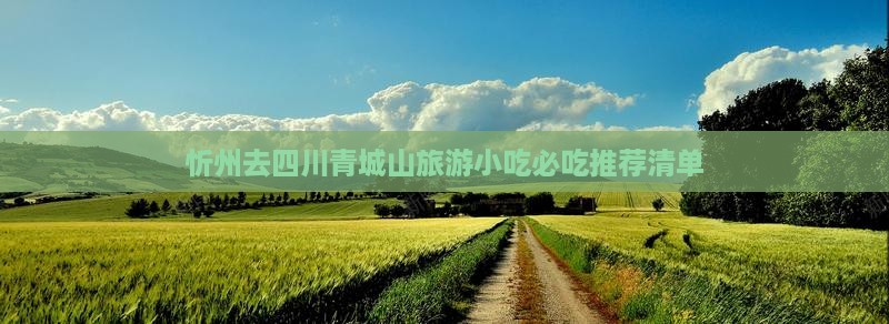 忻州去四川青城山旅游小吃