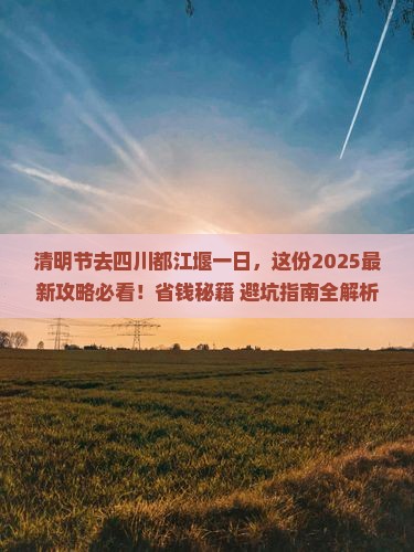 清明节去四川都江堰一日