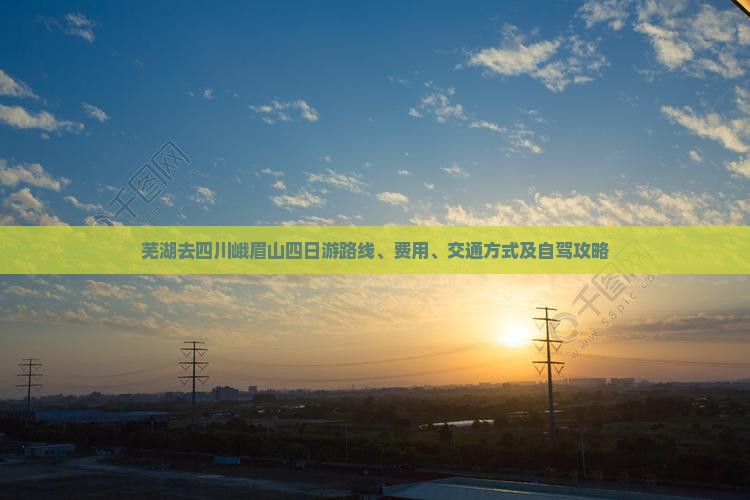 芜湖去四川峨眉山四日游
