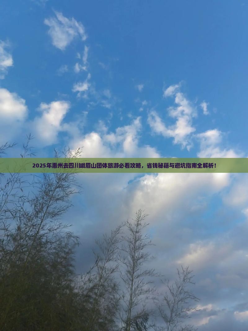 惠州去四川峨眉山团体旅游