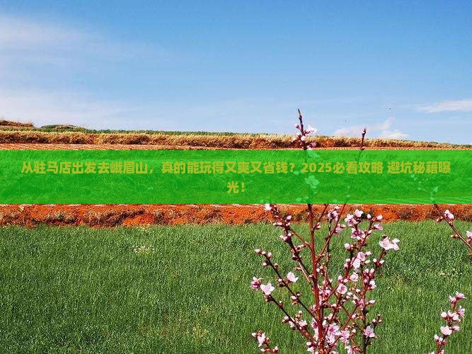 驻马店去四川峨眉山攻略