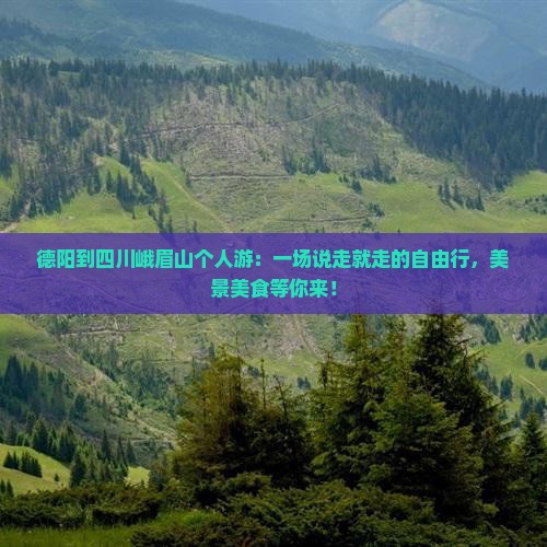 德阳到四川峨眉山个人游