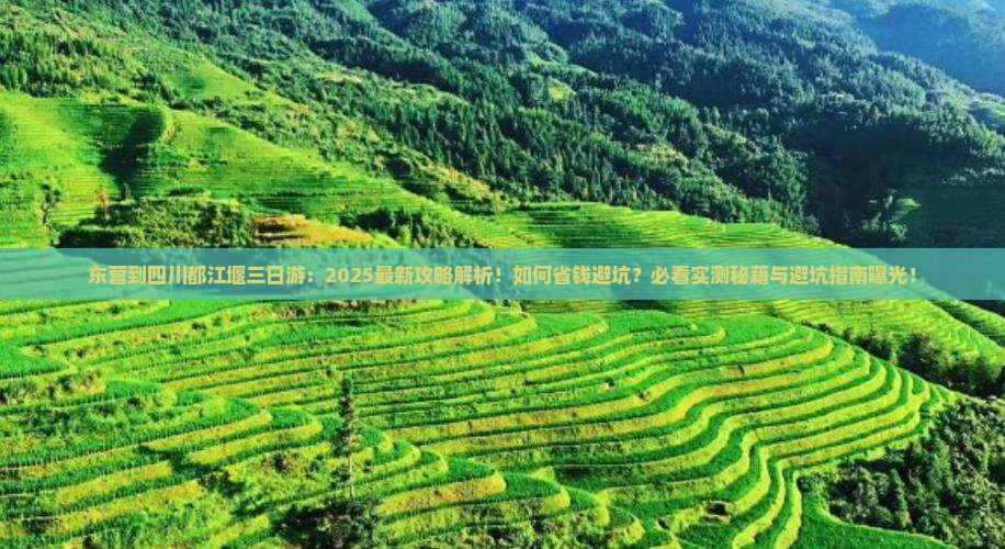 东营到四川都江堰三日游