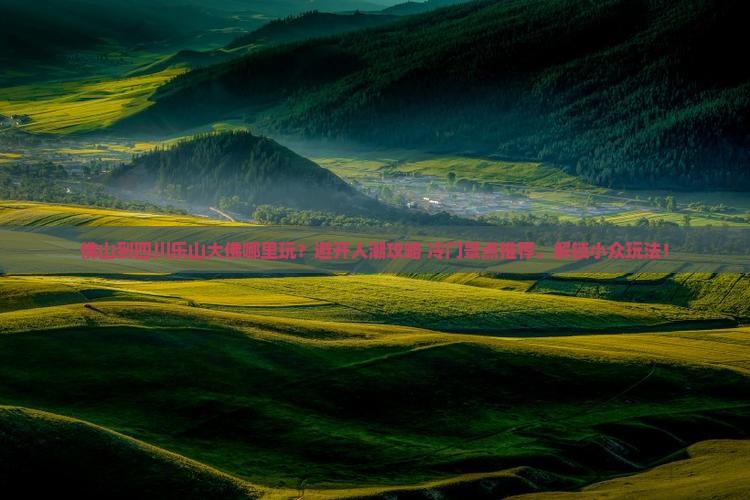 佛山到四川乐山大佛哪里玩