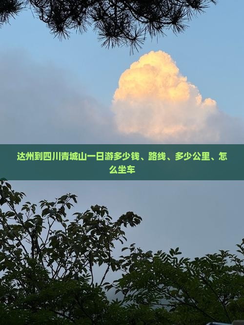 达州到四川青城山一日