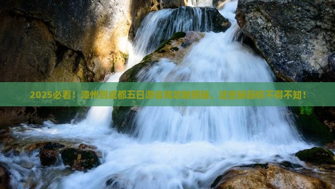漳州到四川成都五日游