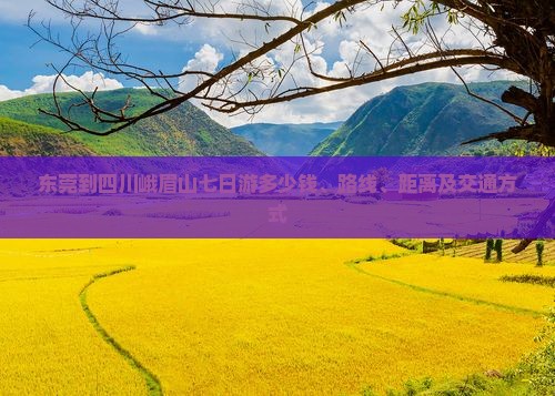 东莞到四川峨眉山七日游