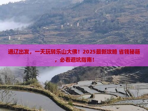 通辽去四川乐山大佛一日