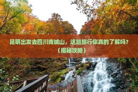 昆明去四川青城山旅行社