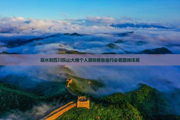 丽水到四川乐山大佛个人游