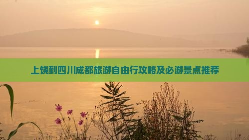 上饶去四川成都自由团
