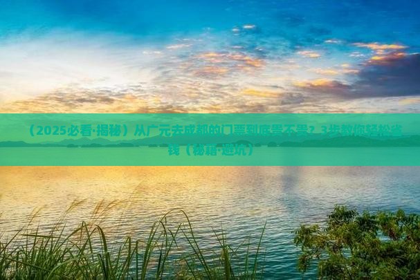 广元到四川成都门票