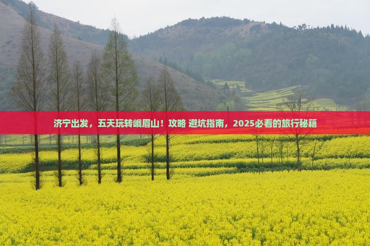 济宁到四川峨眉山五日游