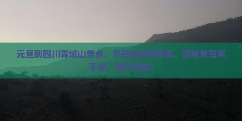 元旦到四川青城山景点